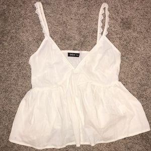 V-neck fit and flare top